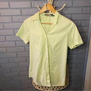 Eddie Bauer Light Green Button-Down Shirt Size 6